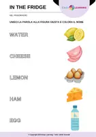 anteprima - Esercizi - Cosa c'è nel Frigorifero? - In the Fridge /Inglese Beginner - Pagina 1