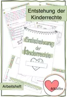 Vorschau - Arbeitsblätter - Kinderrechte: differenziertes Arbeitsheft zur Entstehung - Deckblatt