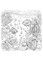 Vorschau - Arbeitsblätter - Unterwasserwelt Kunst Unter Wasser Fische Fensterbilder Mandala Bilder ausmalen - Seite 3