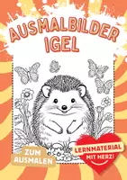 Vorschau - Arbeitsblätter - Igel Ausmalbild Kunst Stacheligel Fensterbilder Mandala Bilder ausmalen - Deckblatt