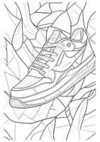 Vorschau - Arbeitsblätter - Kunst Sneaker designen Turnschuhe zum Ausmalen Ausmalbilder - Seite 2