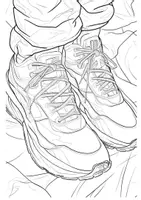 Vorschau - Arbeitsblätter - Kunst Sneaker designen Turnschuhe zum Ausmalen Ausmalbilder - Seite 3