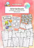 Vorschau - Arbeitsblätter - Wörterbuch - Lerntheke für Klasse 3 und 4 - Deckblatt