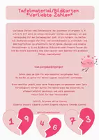 Vorschau - Poster - Verliebte Zahlen (Tafelmaterial:Bildkarten) - Deckblatt