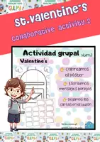 Vista previa - Juegos / Gamificación - St, Valentine's collaborative poster activity with letters - Portada