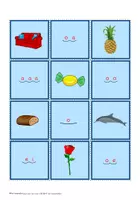 Vorschau - Stationenlernen - Paarsuche-Spiel zu den Silbenkapitänen (Vokale) - Seite 1