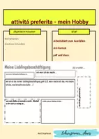 anteprima - Esercizi - attività preferita | Lieblingsbeschäftigung | Hobby (Deutsch) - Pagina 1