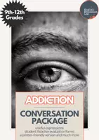 Vorschau - Arbeitsblätter - Addiction- High School Conversation Package - Deckblatt