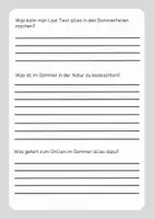 Vorschau - Arbeitsblätter - Lesetext (Lesetandem) "Der Sommer" - mit Fragen zum Text - Seite 2