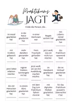 Vorschau - Arbeitsblätter - Praktikumsjagt... finde einen Schüler, der .... - Deckblatt