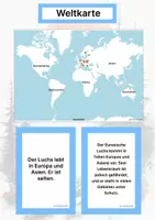 Vorschau - Stationenlernen - Der Eurasische Luchs – Steckbrief inklusive – Tiere Europas – Montessori Lernkarten (Kontinente entdecken) - Seite 2