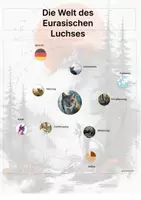 Vorschau - Stationenlernen - Der Eurasische Luchs – Steckbrief inklusive – Tiere Europas – Montessori Lernkarten (Kontinente entdecken) - Seite 3