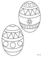 Vorschau - Mal- und Bastelvorlagen - Ausmalbilder, Ostergirlande, Osterkarte, Fensterdeko - Seite 2