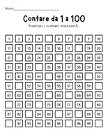 anteprima - Didattica a stazioni - Schede didattiche: Contare da 1 a 100 – Impara i numeri in modo facile - Pagina 1