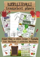 Vorschau - Arbeitsblätter - Komplettpaket / Gemüsebeet Planung / Schulgarten - Deckblatt