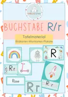Vorschau - Poster - Buchstabeneinführung R - Bildkarten - Deckblatt