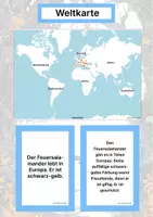 Vorschau - Stationenlernen - Der Feuersalamander – Steckbrief inklusive – Tiere Europas – Montessori Lernkarten (Kontinente entdecken) - Seite 2