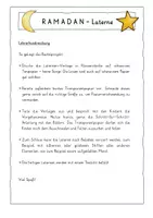 Vorschau - Mal- und Bastelvorlagen - Ramadan-Laterne basteln / Bastelprojekt Ramadan - Seite 1