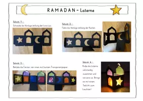 Vorschau - Mal- und Bastelvorlagen - Ramadan-Laterne basteln / Bastelprojekt Ramadan - Seite 2