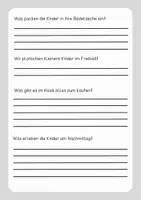 Vorschau - Arbeitsblätter - Lesetext (Lesetandem) "Im Freibad" - mit Fragen zum Text - Seite 2
