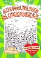 Vorschau - Arbeitsblätter - Ausmalbild Blumenwiese Fensterbilder Mandala Bilder ausmalen - Deckblatt