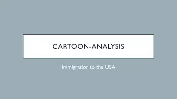 Vorschau - Präsentationen/Tafelbilder - Cartoon Analysis - Step by Step_USA (Materialbegleitende Pptx) - Deckblatt