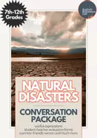 Vorschau - Arbeitsblätter - Natural Disasters- Middle/High School Conversation Package - Deckblatt