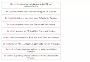Vorschau - Stundenentwürfe - Präsens & Präteritum | Einführung | Legematerial - Seite 3