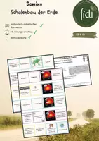 Vorschau - Spiele - Domino: Schalenbau / Aufbau der Erde (Geosphäre) - Deckblatt
