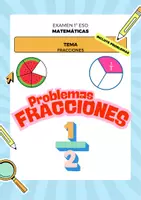 Vista previa - Hojas de trabajo - 1 ESO MATE FRACCIONES PROBLEMAS - Portada