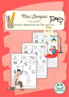 Vorschau - Arbeitsblätter - Mini-Lesespur (Kl.1) - für Flex und Flora bis zum D - Deckblatt