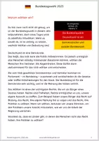 Vorschau - Arbeitsblätter - Bundestagswahl 2025 in Deutschland - Seite 1