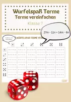 Vorschau - Spiele - Würfelspaß: Terme vereinfachen und zusammenfassen Kl. 7/8 - Deckblatt