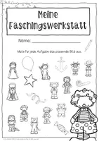 Vorschau - Arbeitsblätter - Karneval (Fasching) - Werkstatt für die Klasse 1 - Seite 2