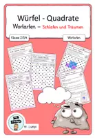 Vorschau - Arbeitsblätter - Würfel Quadrate Wortarten - Schlafen und Träumen - Deckblatt