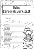 Vorschau - Unterrichtsreihen - Karneval (Fasching) - Werkstatt für die Klasse 2 - Seite 1