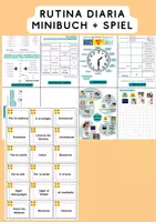 Vorschau - Arbeitsblätter - Minibuch + juego: La rutina diaria - Deckblatt