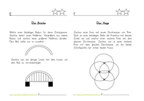 Vorschau - Aufgabenkarten - Zirkel Übungen: Lerntheke Klasse 4/5 - Zeichenübungen - Seite 3