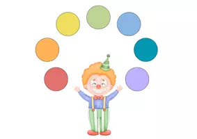 Vorschau - Spiele - Clown Spiel | Zuordnungsspiel Clown | Farbenspiel - Seite 2