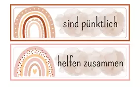 Vorschau - Mal- und Bastelvorlagen - Classroom Management - Verhaltensregeln Rainbow Edition - Aushänge - Seite 3