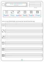 Vorschau - Arbeitsblätter - Buchstaben Qu, Cc, Yy - Seite 3