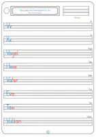 Vorschau - Arbeitsblätter - Buchstaben Vv, Xx - Seite 1