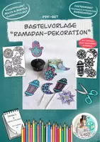 Vorschau - Mal- und Bastelvorlagen - Bastelvorlage "Ramadan-Dekoration" Malvorlage NEU 2025 - Deckblatt