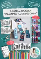 Vorschau - Mal- und Bastelvorlagen - Bastelvorlage "Ramadan-Lesezeichen" Ausmalbild NEU 2025 - Deckblatt