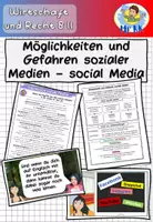 Vorschau - Stundenentwürfe - Möglichkeiten und Gefahren Sozialer Medien -Social Media Wirtschaft und Recht 8 II Lehrplan Plus - Deckblatt