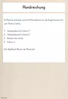 Vorschau - Arbeitsblätter - Clothes Arbeitsblätter für die Grundschule - Seite 1