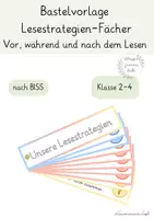 Vorschau - Mal- und Bastelvorlagen - Materialpaket Lesestrategien Klasse 2/3 - Seite 1