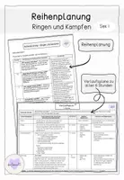 Vorschau - Stundenentwürfe - Reihenplanung - Ringen und Kämpfen - Deckblatt