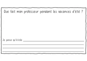 Aperçu - Fiches - Que fait ton/ta professeur(e) pendant les vacances d'été ? - Page 2