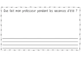 Aperçu - Fiches - Que fait ton/ta professeur(e) pendant les vacances d'été ? - Page 3